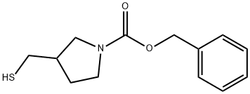 3-MercaptoMethyl-pyrrolidine-1-carboxylic acid benzyl ester Structure