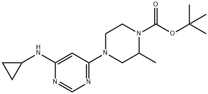 1353989-91-9 4-(6-环丙基氨基-嘧啶-4-基)-2-甲基-哌嗪-1-羧酸叔丁酯