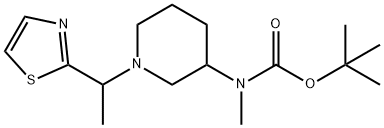 Methyl-[1-(1-thiazol-2-yl-ethyl)-piperidin-3-yl]-carbaMic acid tert-butyl ester Structure