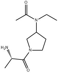 N-[1-((S)-2-AMino-propionyl)-pyrrolidin-3-yl]-N-ethyl-acetaMide,1354027-15-8,结构式
