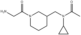 N-[1-(2-AMino-acetyl)-piperidin-3-ylMethyl]-N-cyclopropyl-acetaMide Structure