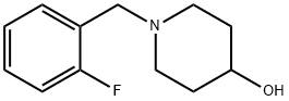 1-(2-氟-苄基)-哌啶-4-醇 结构式