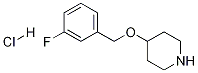 4-(3-氟-苄氧基)-哌啶盐酸盐, 1185298-16-1, 结构式