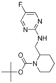 2-[(5-Fluoro-pyrimidin-2-ylamino)-methyl]-piperidine-1-carboxylic acid tert-butyl ester Struktur