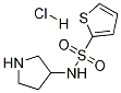 噻吩-2-磺酸基吡咯烷-3-基酰胺盐酸盐 结构式