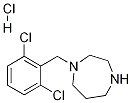 1-(2,6-二氯-苄基)-[1,4]二氮杂环庚烷盐酸盐, 1353978-93-4, 结构式