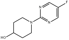 1-(5-Fluoro-pyrimidin-2-yl)-piperidin-4-ol Structure