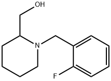 [1-(2-Fluoro-benzyl)-piperidin-2-yl]-methanol Struktur