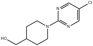 [1-(5-氯-嘧啶-2-基)-哌啶-4-基]-甲醇, 1261230-05-0, 结构式