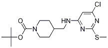4-[(6-氯-2-甲硫基-嘧啶-4-基氨基)-甲基]-哌啶-1-羧酸叔丁基酯, 1261232-62-5, 结构式
