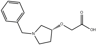 ((R)-1-Benzyl-pyrrolidin-3-yloxy)-acetic acid Structure