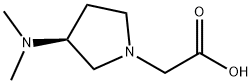 ((S)-3-DiMethylaMino-pyrrolidin-1-yl)-acetic acid Struktur