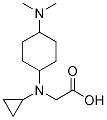(1R,4R)- [Cyclopropyl-(4-diMethylaMino-cyclohexyl)-aMino]-acetic acid Struktur