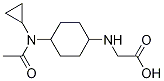 (1R,4R)-[4-(Acetyl-cyclopropyl-aMino)-cyclohexylaMino]-acetic acid,,结构式