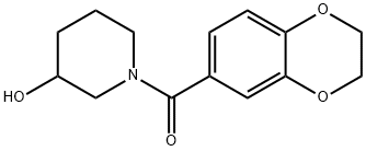 (2,3-二氢-苯并[1,4]二氧杂环己烯-6-基)-(3-羟基-哌啶-1-基)-甲酮, 1153231-92-5, 结构式