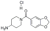 (4-氨基-哌啶-1-基)-苯并[1,3]二氧杂环戊烯-5-基-甲酮盐酸盐, 1353980-73-0, 结构式