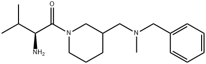 (S)-2-AMino-1-{3-[(benzyl-Methyl-aMino)-Methyl]-piperidin-1-yl}-3-Methyl-butan-1-one Struktur