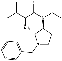 (S)-2-AMino-N-((S)-1-benzyl-pyrrolidin-3-yl)-N-ethyl-3-Methyl-butyraMide Structure