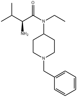 (S)-2-AMino-N-(1-benzyl-piperidin-4-yl)-N-ethyl-3-Methyl-butyraMide Struktur