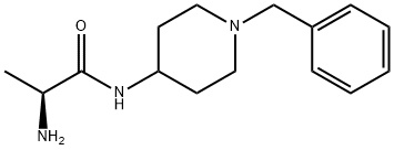 (S)-2-AMino-N-(1-benzyl-piperidin-4-yl)-propionaMide,1306030-16-9,结构式