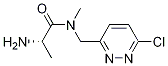 (S)-2-AMino-N-(6-chloro-pyridazin-3-ylMethyl)-N-Methyl-propionaMide Struktur