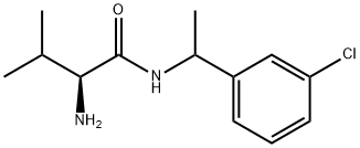 (2S)-2-氨基-N-(1-(3-氯苯基)乙基)-3-甲基丁酰胺, 1309049-94-2, 结构式