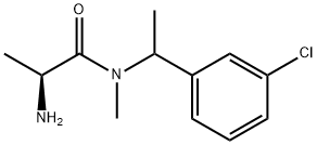 (2S)-2-氨基-N-(1-(3-氯苯基)乙基)-N-甲基丙酰胺, 1290239-34-7, 结构式