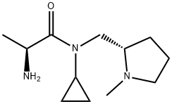(S)-2-AMino-N-cyclopropyl-N-((S)-1-Methyl-pyrrolidin-2-ylMethyl)-propionaMide Struktur