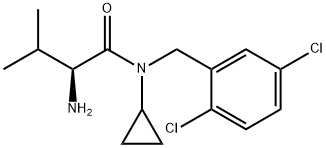 (S)-2-AMino-N-cyclopropyl-N-(2,5-dichloro-benzyl)-3-Methyl-butyraMide Struktur