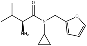 (S)-2-AMino-N-cyclopropyl-N-furan-2-ylMethyl-3-Methyl-butyraMide Structure