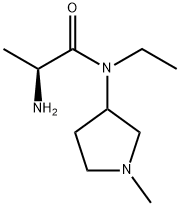(S)-2-AMino-N-ethyl-N-(1-Methyl-pyrrolidin-3-yl)-propionaMide Structure