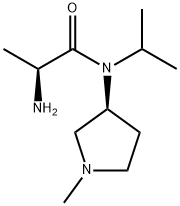 (S)-2-AMino-N-isopropyl-N-((S)-1-Methyl-pyrrolidin-3-yl)-propionaMide Struktur