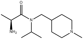 (S)-2-AMino-N-isopropyl-N-(1-Methyl-piperidin-4-ylMethyl)-propionaMide Struktur