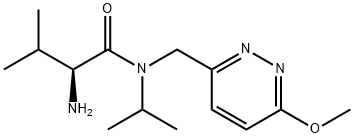 (S)-2-AMino-N-isopropyl-N-(6-Methoxy-pyridazin-3-ylMethyl)-3-Methyl-butyraMide Struktur