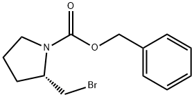 (S)-2-BroMoMethyl-pyrrolidine-1-carboxylic acid benzyl ester Structure