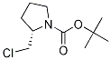 (S)-2-ChloroMethyl-pyrrolidine-1-carboxylic acid tert-butyl ester Struktur