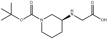 (S)-3-(CarboxyMethyl-aMino)-piperidine-1-carboxylic acid tert-butyl ester Struktur