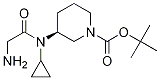 (S)-3-[(2-AMino-acetyl)-cyclopropyl-aMino]-piperidine-1-carboxylic acid tert-butyl ester Struktur