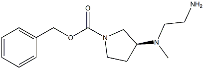 (S)-3-[(2-AMino-ethyl)-Methyl-aMino]-pyrrolidine-1-carboxylic acid benzyl ester Struktur