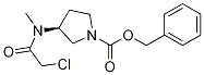 (S)-3-[(2-Chloro-acetyl)-Methyl-aMino]-pyrrolidine-1-carboxylic acid benzyl ester Struktur