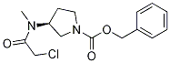 (S)-3-[(2-Chloro-acetyl)-Methyl-aMino]-pyrrolidine-1-carboxylic acid benzyl ester 结构式
