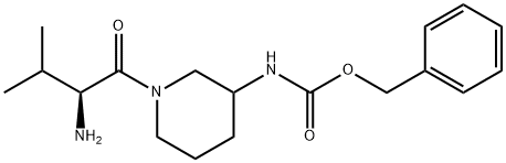 [1-((S)-2-AMino-3-Methyl-butyryl)-piperidin-3-yl]-carbaMic acid benzyl ester Struktur