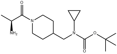 [1-((S)-2-AMino-propionyl)-piperidin-4-ylMethyl]-cyclopropyl-carbaMic acid tert-butyl ester Structure