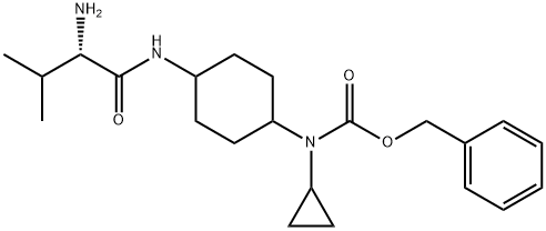 [4-((S)-2-AMino-3-Methyl-butyrylaMino)-cyclohexyl]-cyclopropyl-carbaMic acid benzyl ester Struktur