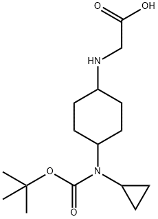 [4-(tert-Butoxycarbonyl-cyclopropyl-aMino)-cyclohexylaMino]-acetic acid Structure