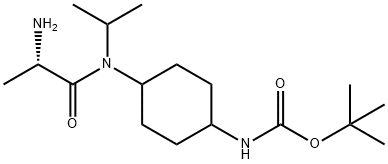 {4-[((S)-2-AMino-propionyl)-isopropyl-aMino]-cyclohexyl}-carbaMic acid tert-butyl ester Structure