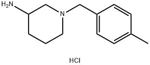 1-(4-甲基-苄基)-哌啶-3-基胺盐酸盐, 1289386-55-5, 结构式