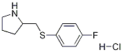 2-(4-氟-苯硫基甲基)-吡咯烷盐酸盐, 1353989-69-1, 结构式