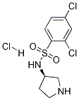 2,4-二氯-N-(S)-吡咯烷-3-基-苯磺酰胺盐酸盐, 1354018-64-6, 结构式