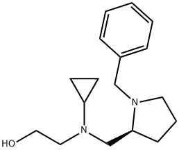 2-[((S)-1-Benzyl-pyrrolidin-2-ylMethyl)-cyclopropyl-aMino]-ethanol Struktur